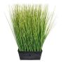 Herbe artificielle Pennisetum LOPIMA dans un pot en zinc, vert, 45cm