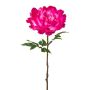 Fleur en plastique Pivoine GLOUT, rose fuchsia, 65cm