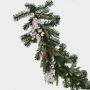 Guirlande d'hiver artificielle NAMSOS, baies, pommes de pin, LED, 180cm, Ø35cm