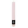 Bougie décorative cylindrique AURORA, rose clair, 28cm, Ø3,5cm, 30h - Fabriquée en Allemagne