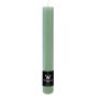 Bougie décorative cylindrique AURORA, vert menthe, 28cm, Ø3,5cm, 30h - Fabriquée en Allemagne