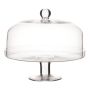 Cloche à gâteau en verre CALLINDRA, avec socle, transparent, 26cm, Ø25cm