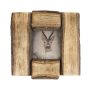 Cadre photo en bois de manguier aspect tronc d'arbre HENDRIKJE, marron, 22x22x3,5cm