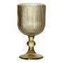 Verre à vin GENOVEFA rainuré, ambre-transparent, 16 cm, Ø 9 cm