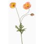 Branche décorative de coquelicot SCHUNRA, couleur pêche, 75cm
