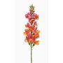 Fleur synthétique gueule-de-loup DAENERYS, rose-orange, 80cm