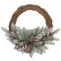Couronne de Noël artificielle RAVENNA, verte, vert, avec des fruits, Ø40cm