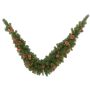 Arche de porte en sapin synthétique KERRY, verte, 275cm, Ø40cm