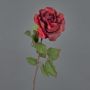 Rose artificielle en velours SINDALA, rouge, 60 cm, Ø 12 cm