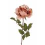 Rose artificielle en velours SINDALA, rose pâle, 60 cm, Ø 12 cm