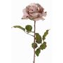 Rose artificielle en velours SINDALA, lilas clair, 60cm, Ø12cm