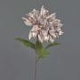 Dahlia artificiel en velours MINBU, lilas clair, 60cm, Ø17cm