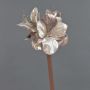 Fleur artificielle Amaryllis en velours KIRSTY, lilas clair, 70cm, Ø13-15cm