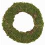 Couronne de mousse naturelle DIOTIMA, verte, Ø30cm