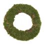 Couronne de mousse naturelle DIOTIMA, verte, Ø30cm
