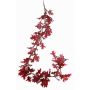 Guirlande de chêne artificielle ERASMIA, rouge bordeaux, 180cm