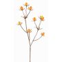 Branche décorative de chardon noble LOUKAS, jaune-orange, 45cm, Ø1-1,5cm