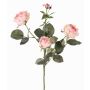 Branche de rose artificielle DIAMANTIS, rose-crème, 75cm, Ø5-8cm