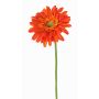 Gerbera artificiel HELLI, orange, 65 cm, Ø 12 cm