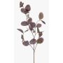 Branche artificielle d'eucalyptus MAXEN avec fruits, violet-gris, 75 cm
