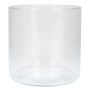 Vase à fleurs cylindrique SANNY en verre, transparent, 19cm, Ø19,1cm