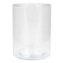 Vase à fleurs cylindrique SANNY en verre, transparent, 20cm, Ø15,1cm