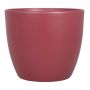 Grand cache-pot TEHERAN BASAR, céramique, rouge marsala mat, 22,5cm, Ø25cm