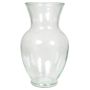 Vase en verre bombé CAISSY, transparent, 27cm, Ø17cm