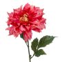 Dahlia artificiel NATSU, fuchsia-rose, 60cm, Ø17cm