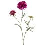 Branche décorative de scabieuse MARUA, violette, 80cm
