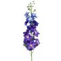 Fleur artificielle Pied d'alouette SETSUKO, bleu foncé-lilas, 95cm, Ø14cm