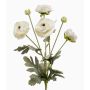 Renoncule artificielle HIBBA, crème, 65cm, Ø5-7cm