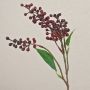 Branche artificielle de sureau TEITH avec baies, rouge bordeaux, 40cm