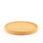 Plateau rond en liège aggloméré FUENTES, naturel, 3cm, Ø29cm