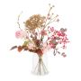 Bouquet d'automne décoratif PHILLIS, rose-fuchsia-brun, 65cm, Ø40cm