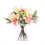 Bouquet de lys décoratif MARIPOSA, rose, crème-rose, 45cm, Ø40cm
