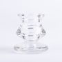 Porte-bougie en verre YURENA pour bougies chandelles, transparent, 6cm, Ø5cm