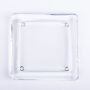 Support pour bougie angulaire VINCENTIA en verre, transparent, 13,6x13,6cm