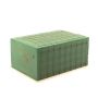 ®mosy Ökodur Brique de mousse florale pour fleurs de deuil VESDO avec grille métallique, poignée prise, support en bois naturel, vert, 23x15,5x11cm