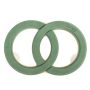 ®mosy Ökodur, figurine à enfoncer Voiture avec alliances décoration de mariage ARAKAWA, avec ventouse, socle en bois naturel, vert, 31x47x4cm