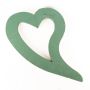 ®mosy Ökodur, composition florale Voiture et cœur avec queue décoration de mariage ADLEYA, avec ventouse, socle en bois naturel, vert, 71x54x5cm