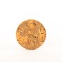 Dessous de plat rond en liège aggloméré MANARA, naturel-noir, 2cm, Ø14,5cm