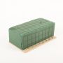 ®mosy Ökodur Mousse florale pour compositions funéraires VESDO avec grille métallique, bord de préhension, support en bois naturel, vert, 22,5x11x8,5cm