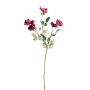 Branche de rose sauvage artificielle FOSETTA, collection écologique, rose foncé, 70cm, Ø3-5cm