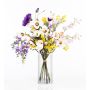 Fleurs décoratif Bouquet de printemps CALISSA, violet-jaune, 60cm, Ø40cm