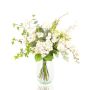 Bouquet d'hiver décoratif FUYUKO, blanc-vert, 70cm, Ø55cm