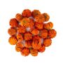 Fruits secs décoratifs Mandarines NIARATU, incisés, orange, Ø4-5cm, 250g