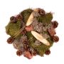 Décoration naturelle à saupoudrer QUIKISA en mousse, pommes de pin, bois, lichen, vert-brun, 500g