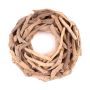 Couronne en bois flotté LAURIN, naturel, 25cm