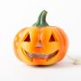 Citrouille d'Halloween décorative BOOGIE, orange, LED, 13cm, Ø12,5cm